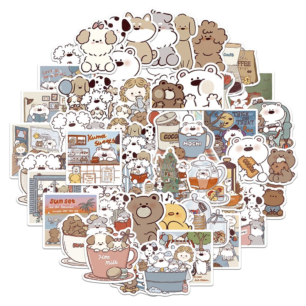 50PCS Cute Cartoon Stickers
