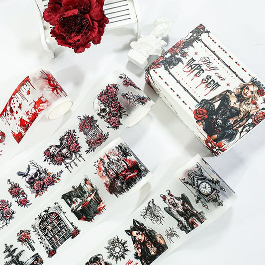 4PCS Halloween Series PET Tape