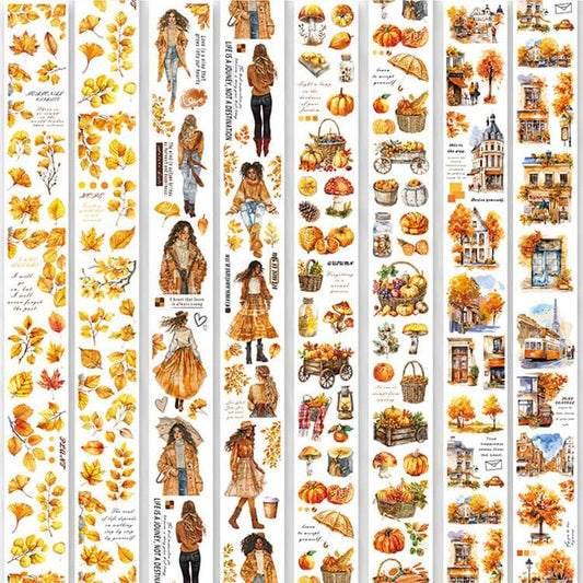 4PCS Autumn Series PET Tape-2