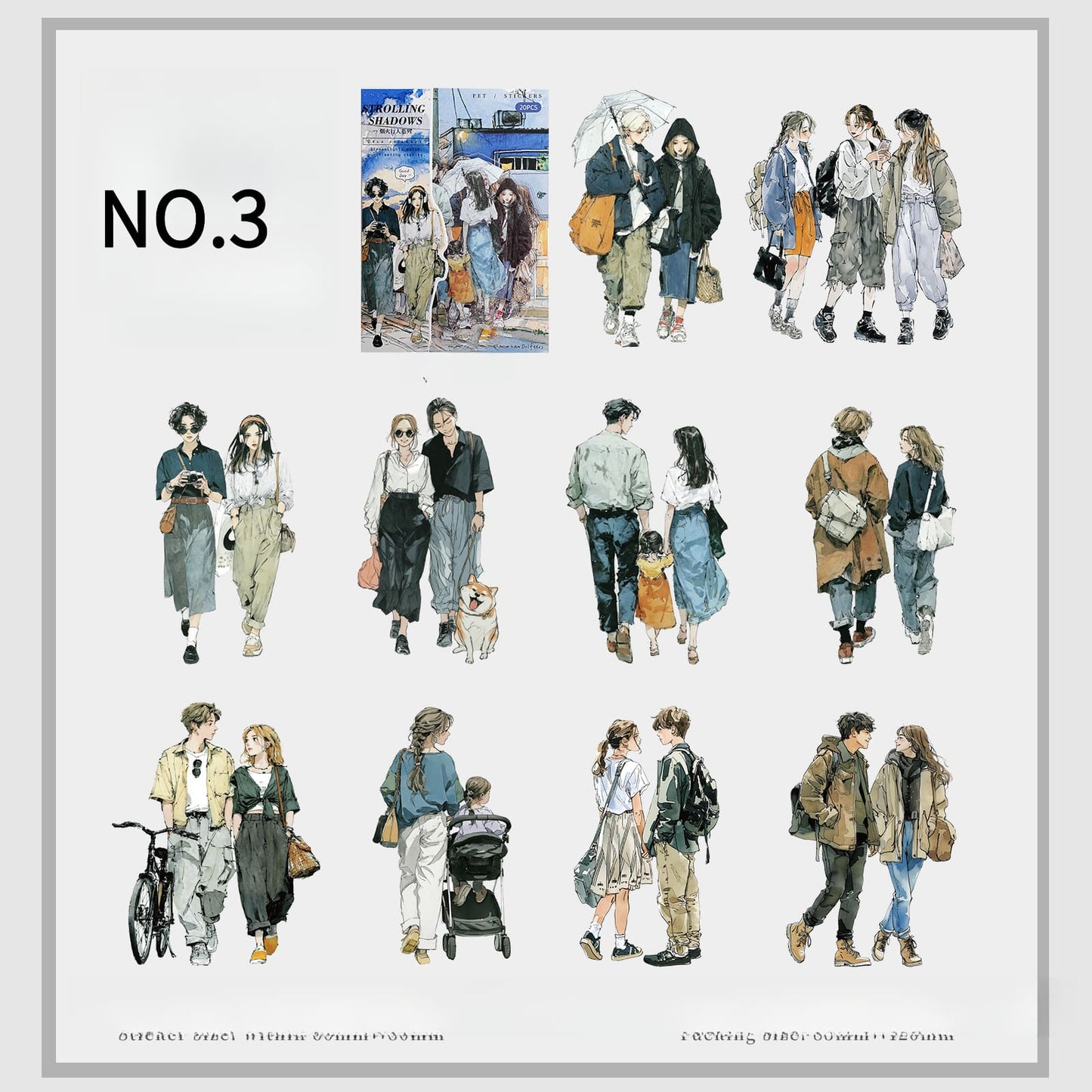 Street Walkers PET Sticker Pack