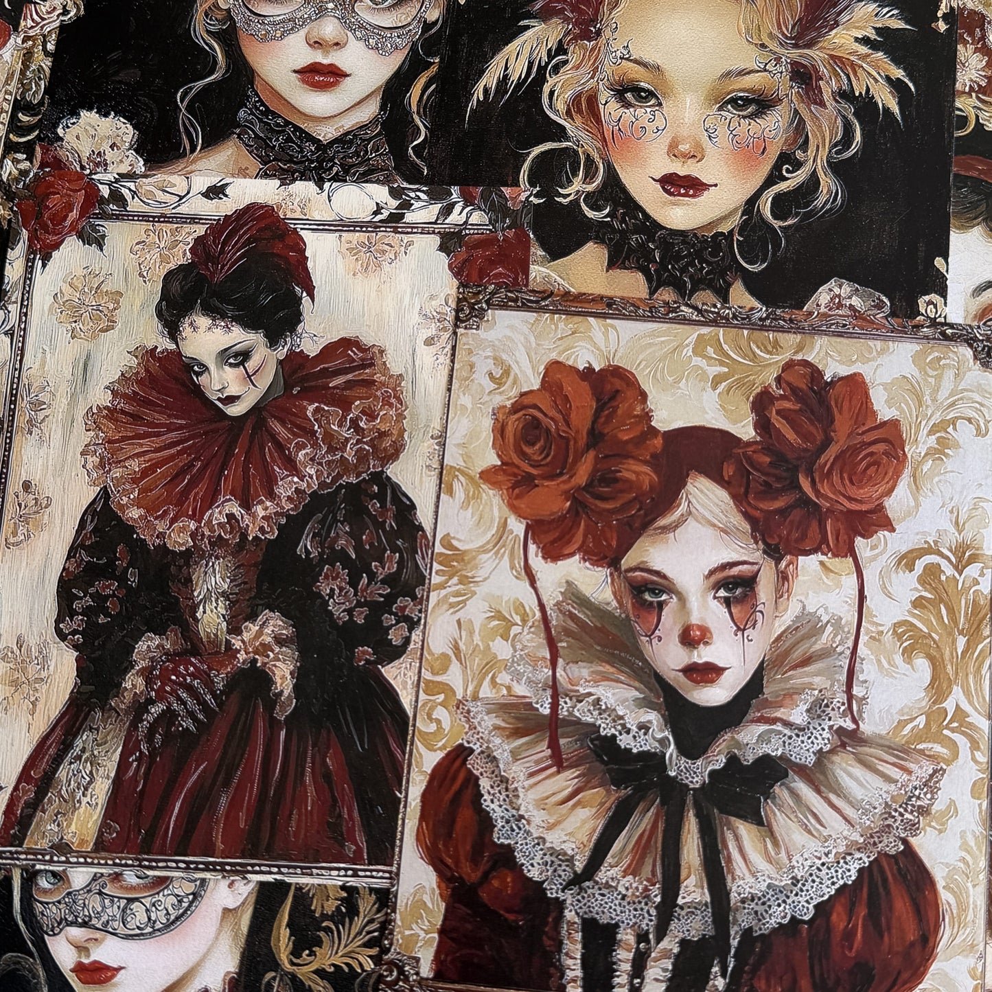 Masquerade Ball Scrapbook Paper
