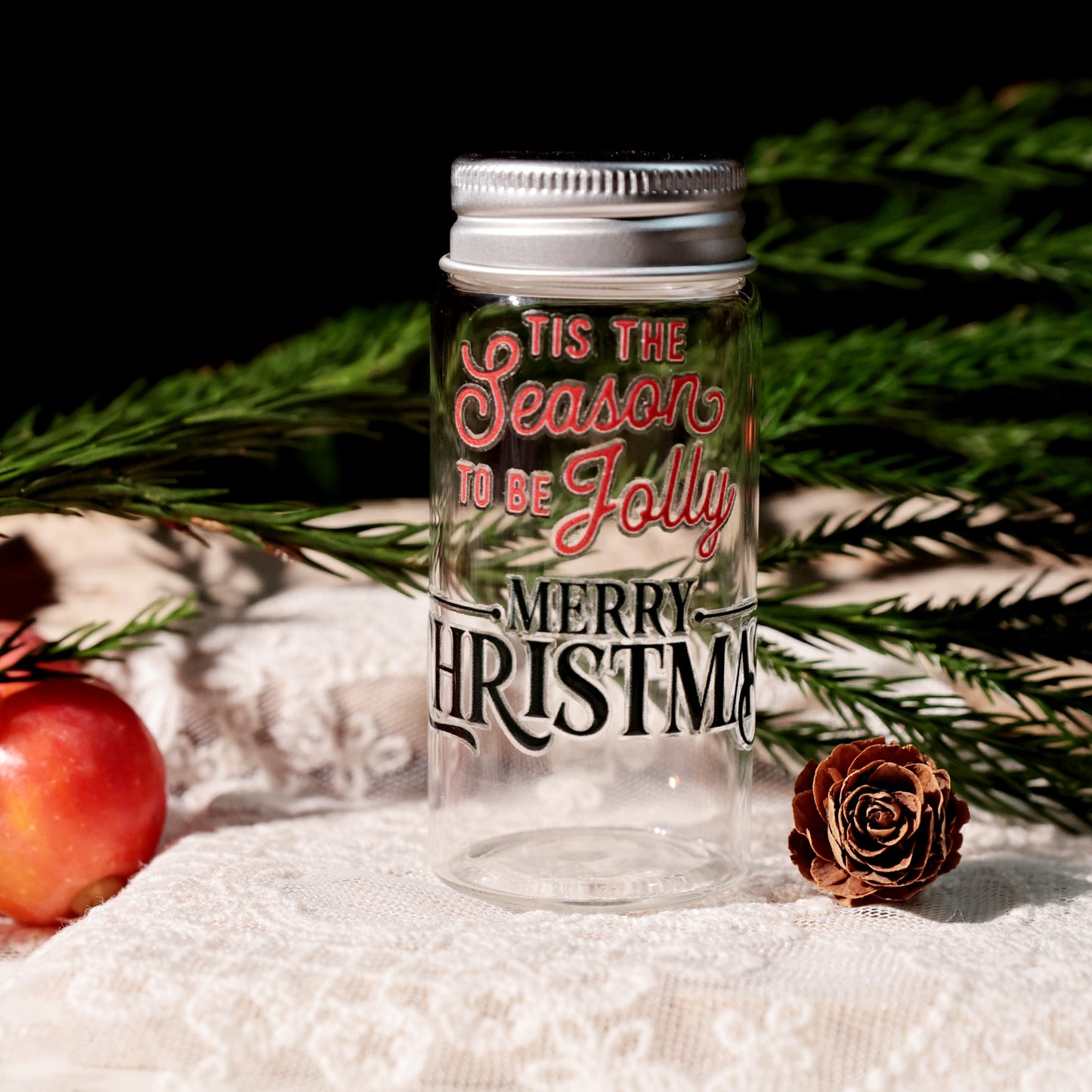 2PCS Christmas Phrase Transfer Stickers