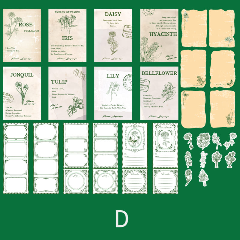 40PCS Scrapbook Base Decoration Kit