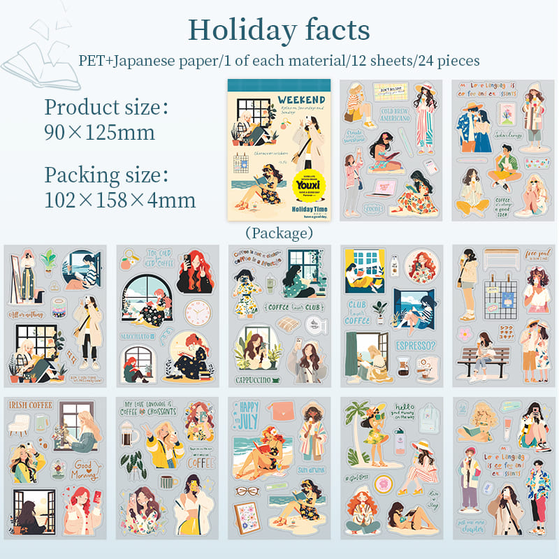 Holiday Time Stickers Book