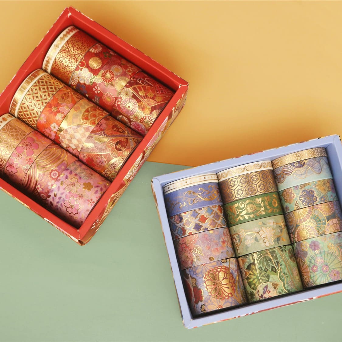 15 rolls Gold Foil Floral Washi Tape
