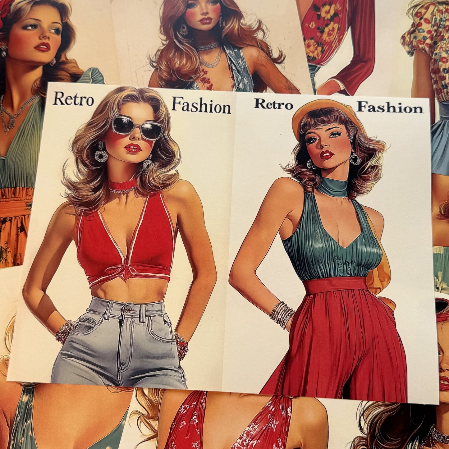 Magazine Style Scrapbook Paper