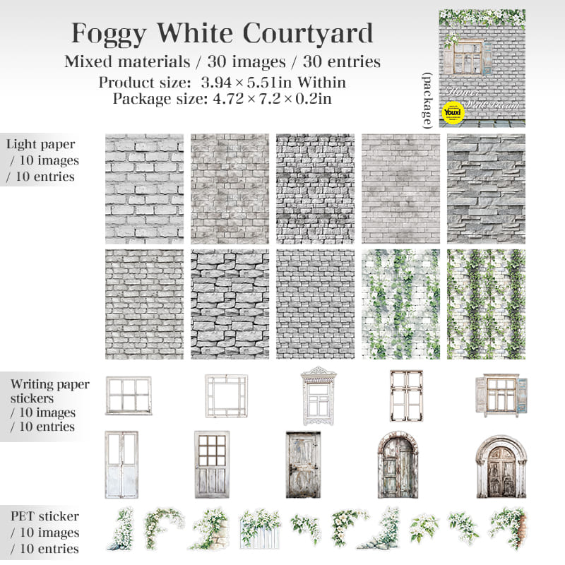 Flower Wall Theme Paper Kit