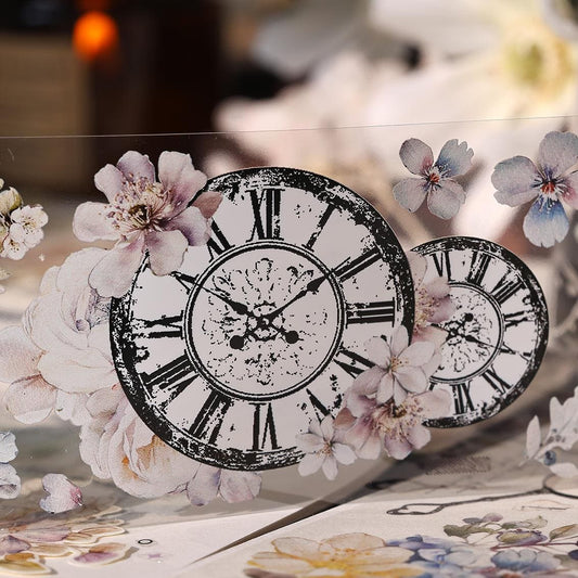 Vintage Flowers One Cycle Washi/PET Tape