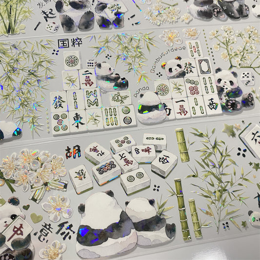 7.5cm*100cm Panda One Cycle PET Tape