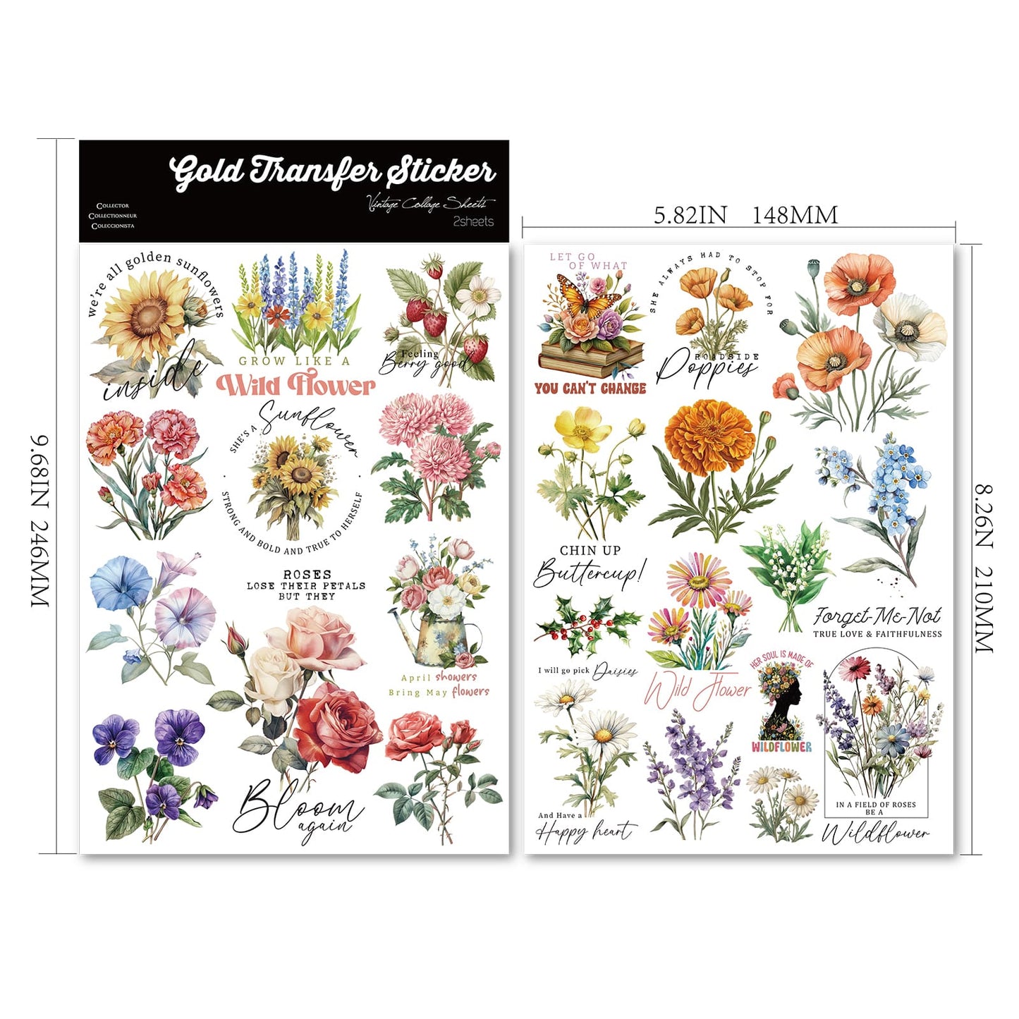 Flowers Transfer Sticker