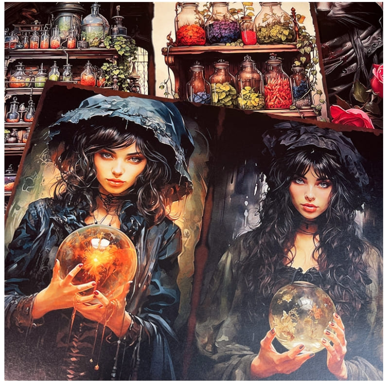 Magical Witch Scrapbook Paper