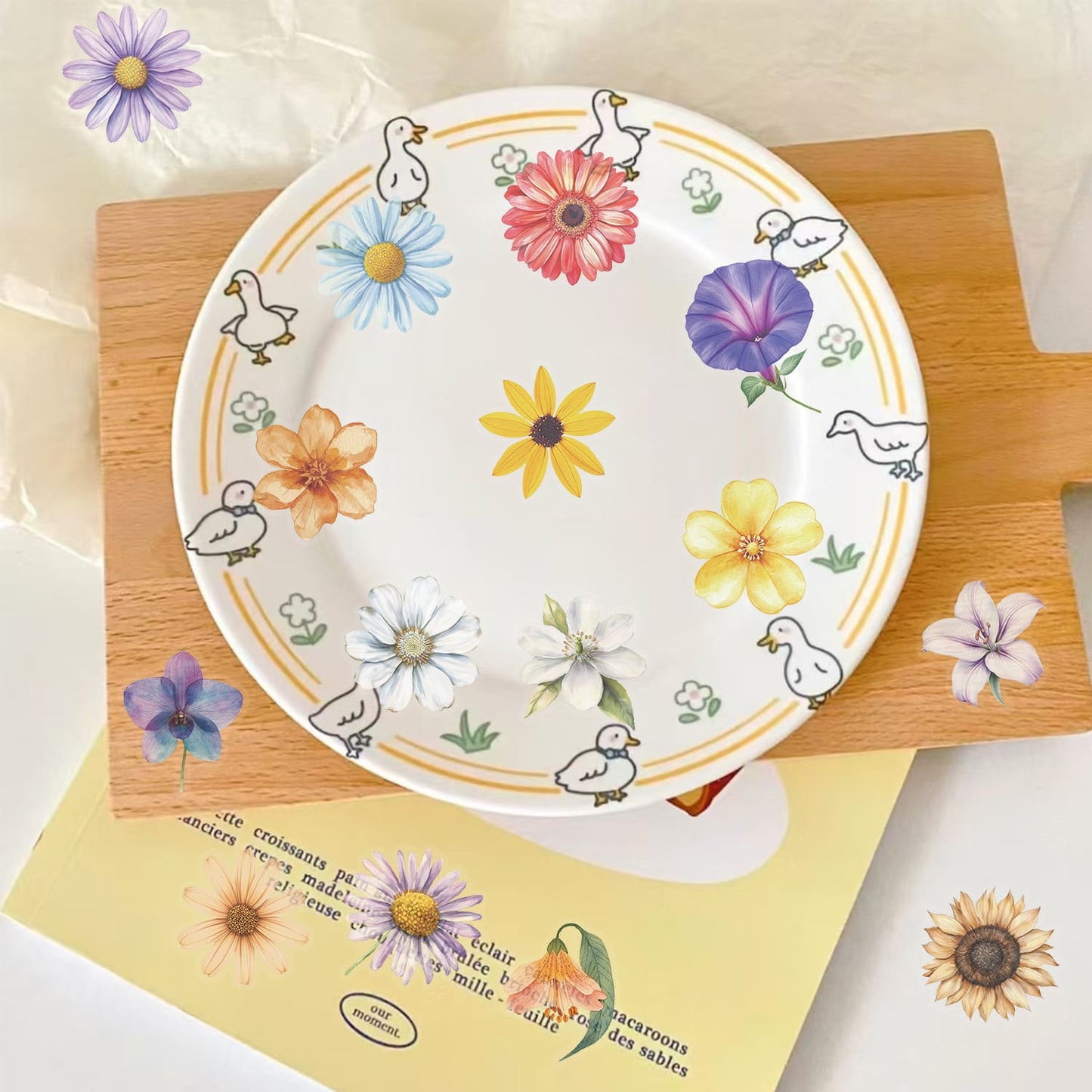 50PCS Florals Series Stickers