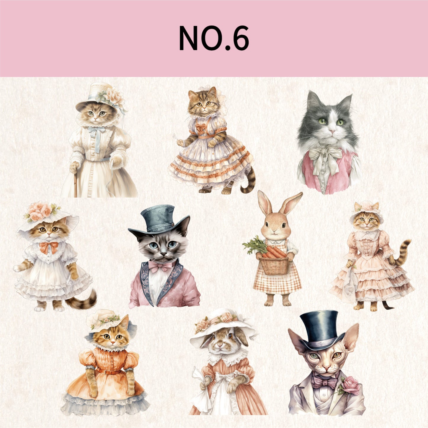 Cute Animal Theme PET Stickers