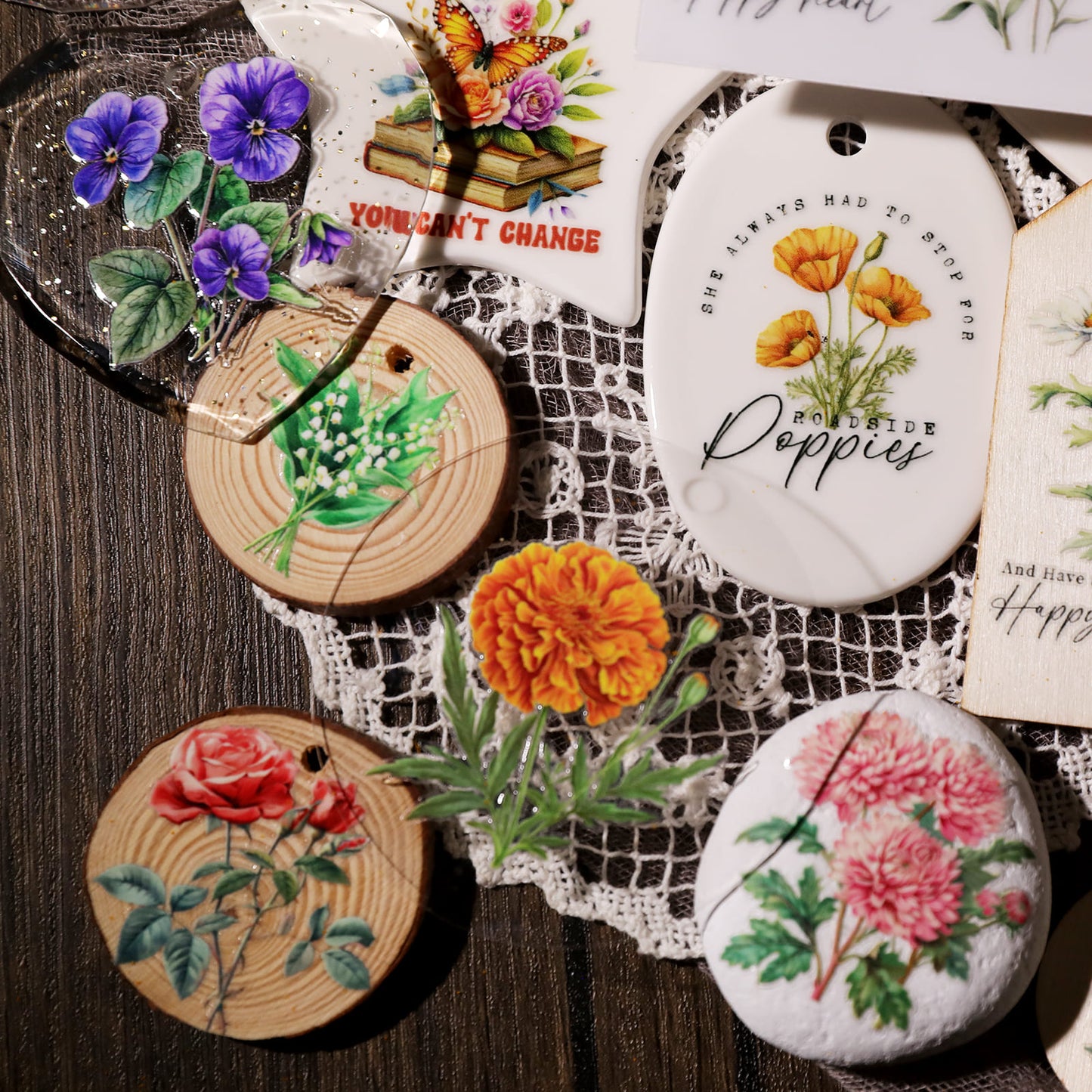 Flowers Transfer Sticker