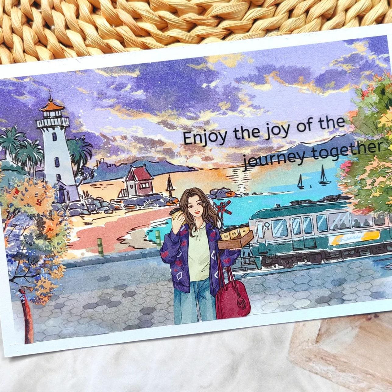8cm*100 cm Die-Cut Casual Character Series One cycle Tape