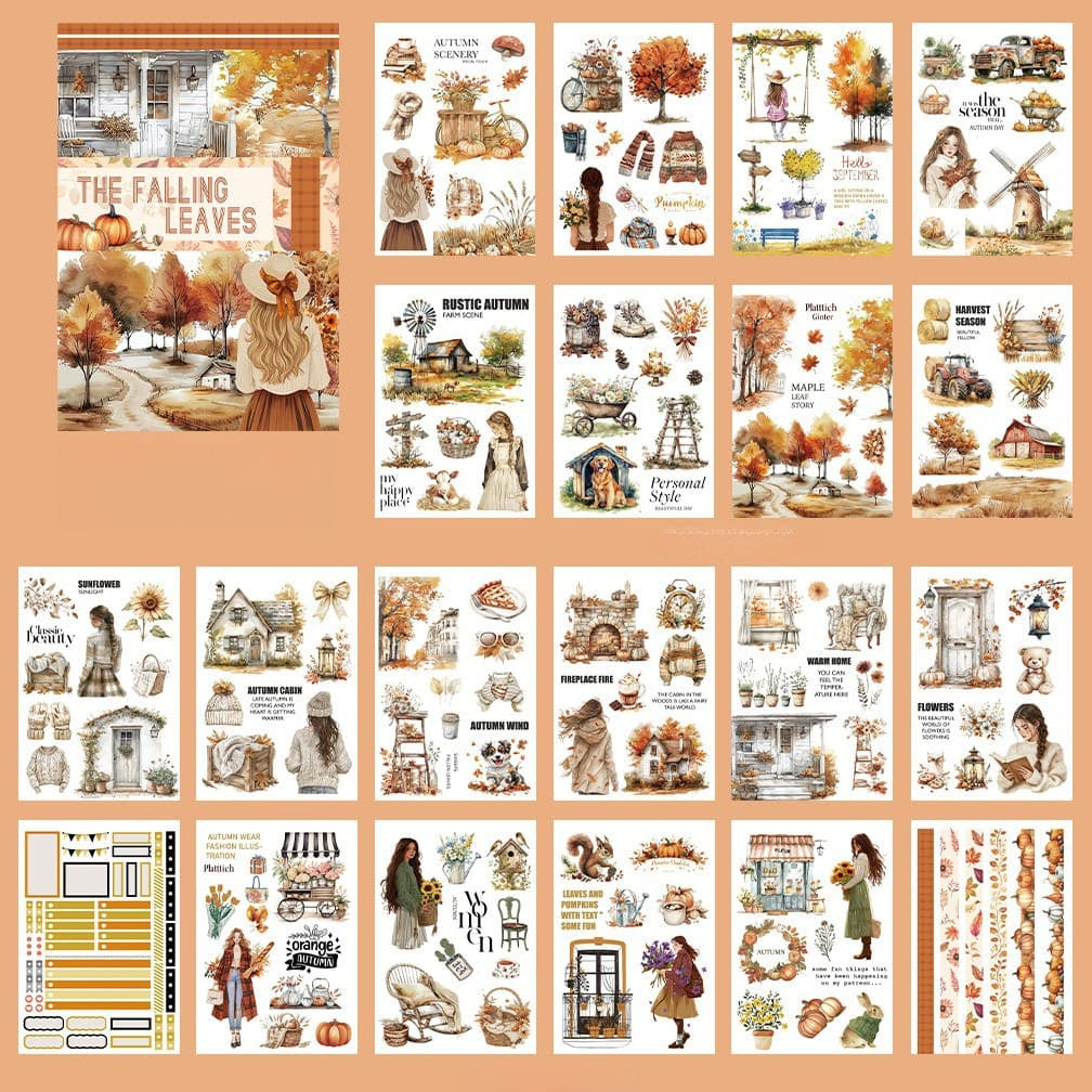 Autumn-Themed Sticker Book