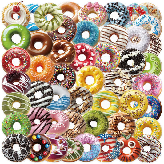 50PCS Donuts Stickers