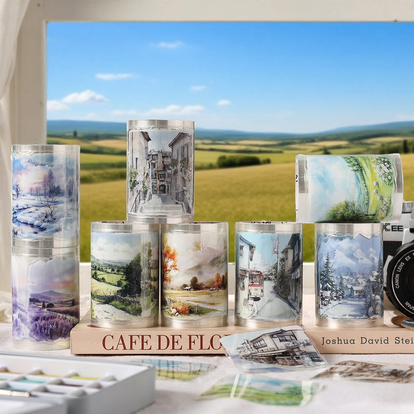 Scenic Die-Cut PET Tape Set