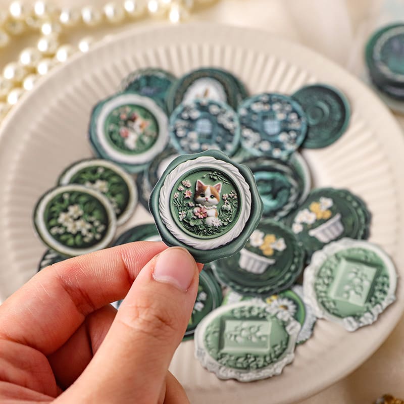 40PCS Wax Seal Series Stickers