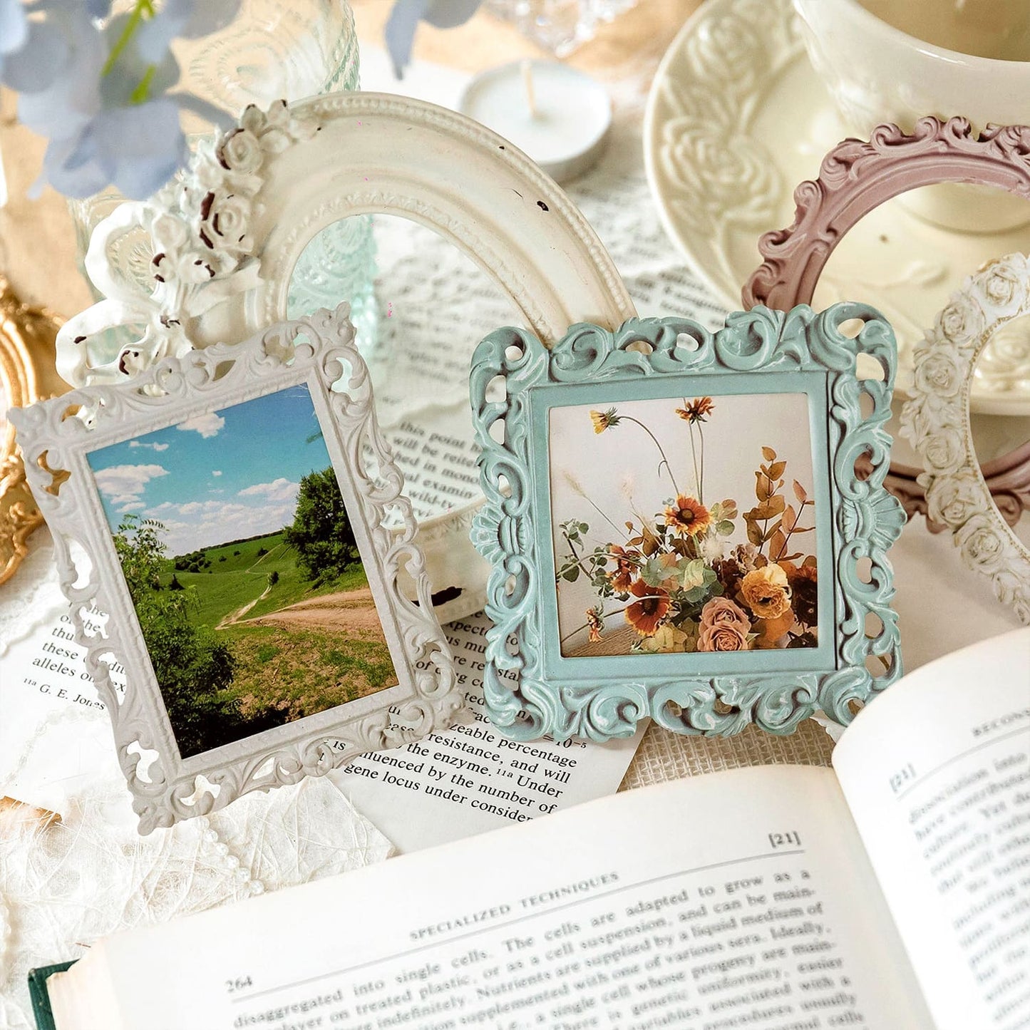 Vintage Lace Collage Card