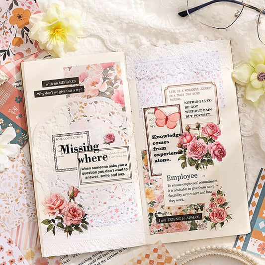 50PCS Colorful Scrapbook Paper