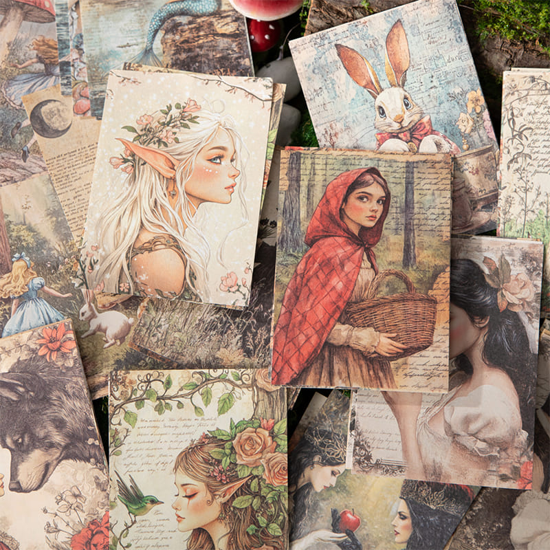 30PCS Fairy Tale Theme Material Paper