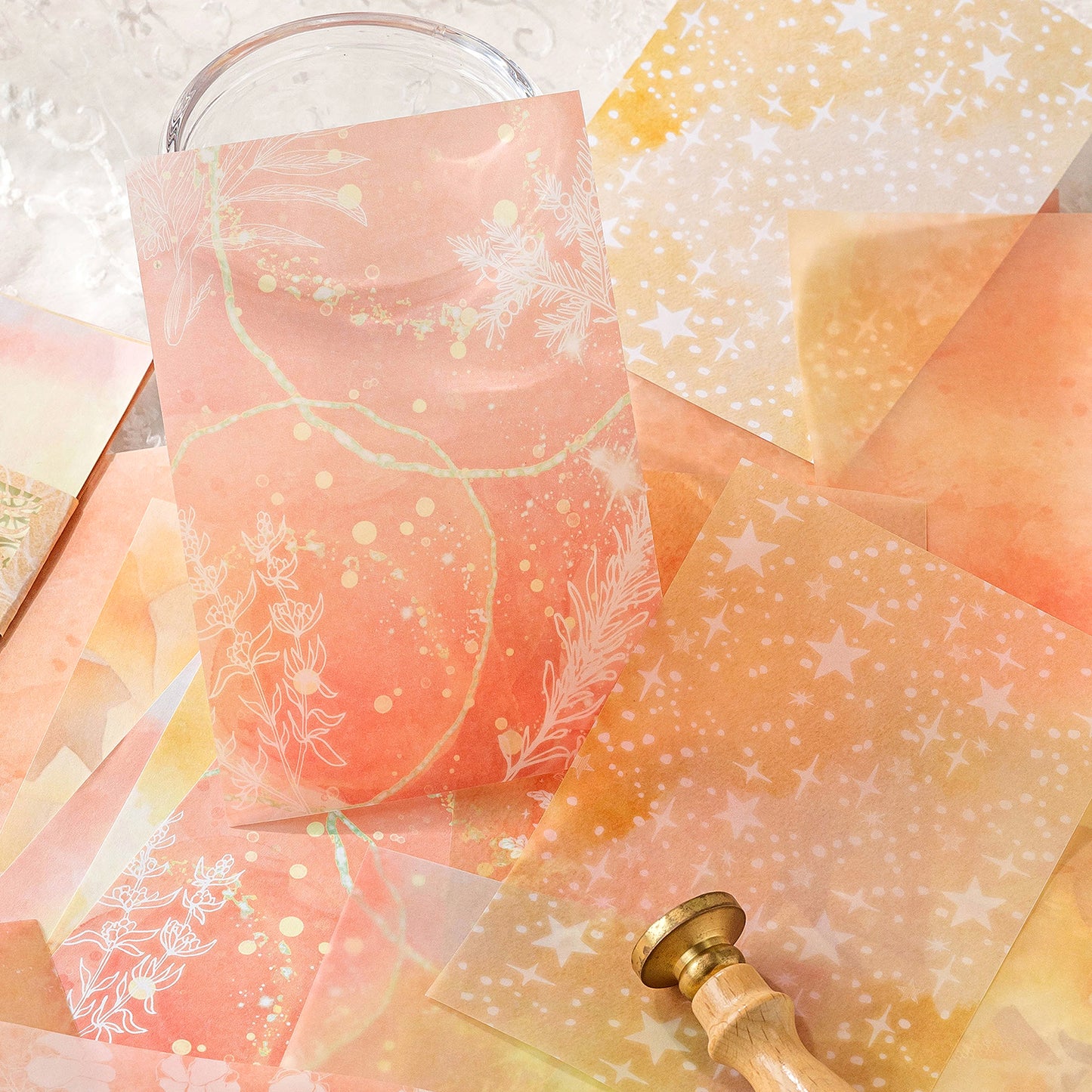 Colorful Bleeding Series Scrapbook Paper