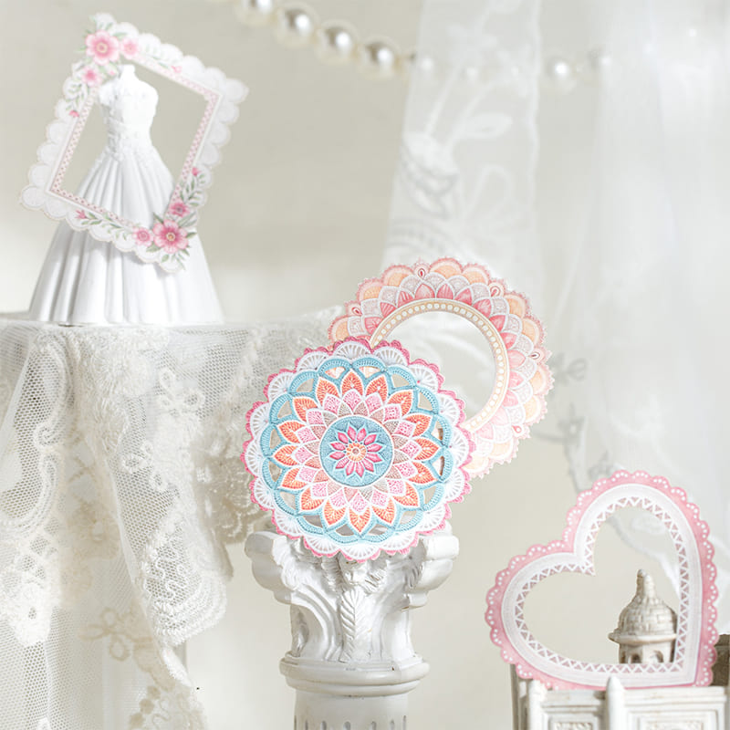 Vintage Lace Border Stickers