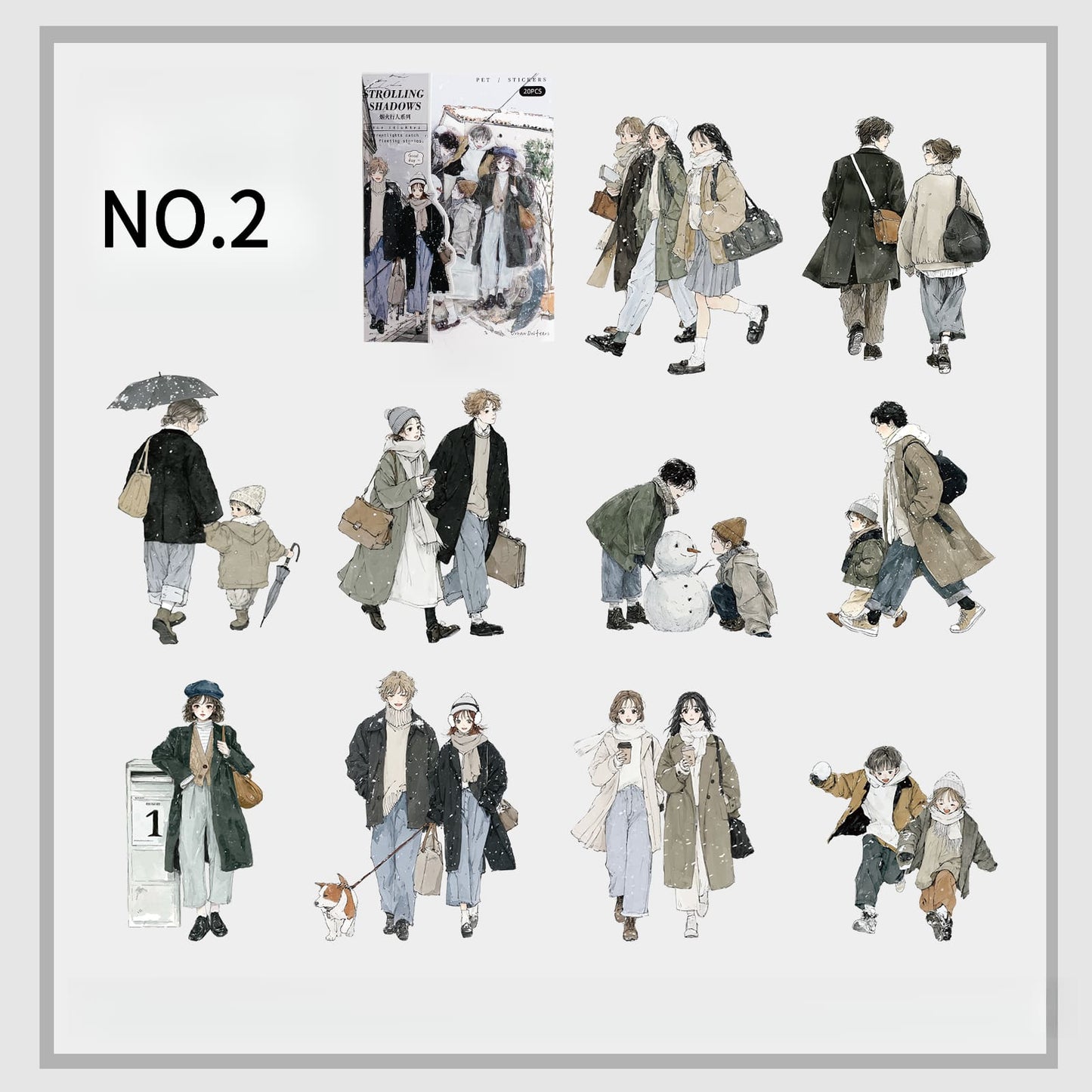 Street Walkers PET Sticker Pack