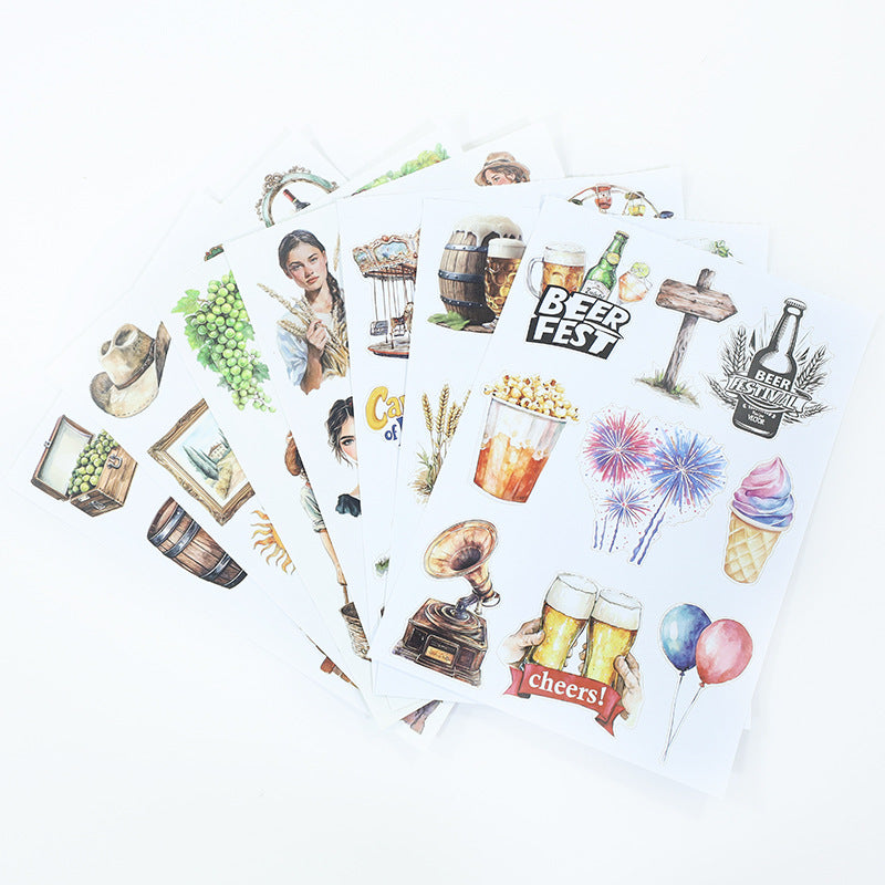 Banquet-Themed Sticker Book