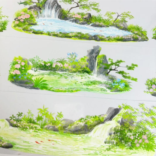 One Cycle Rocky Stream & Blossoms PET Tape