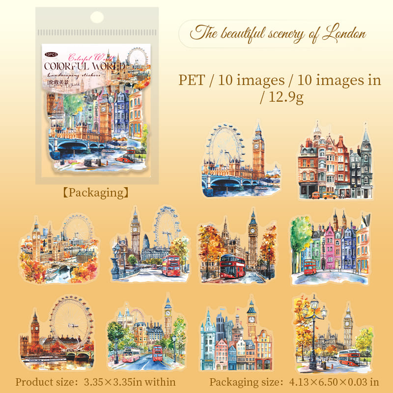 City-themed Stickers