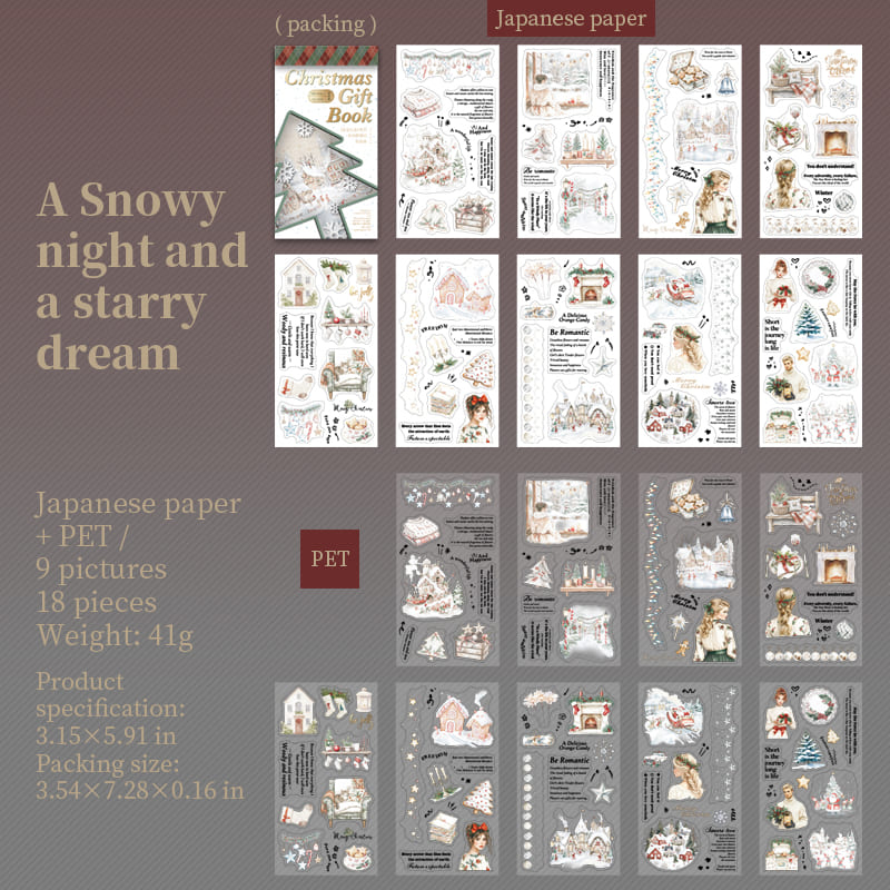 Christmas-Themed Sticker Book