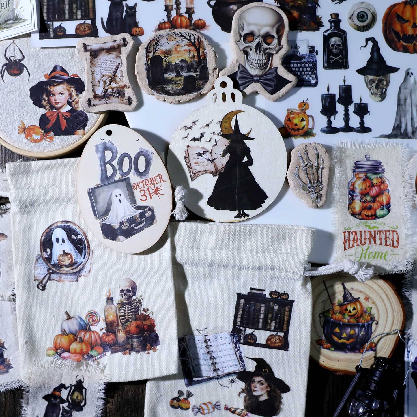 3PCS Halloween Transfer Stickers