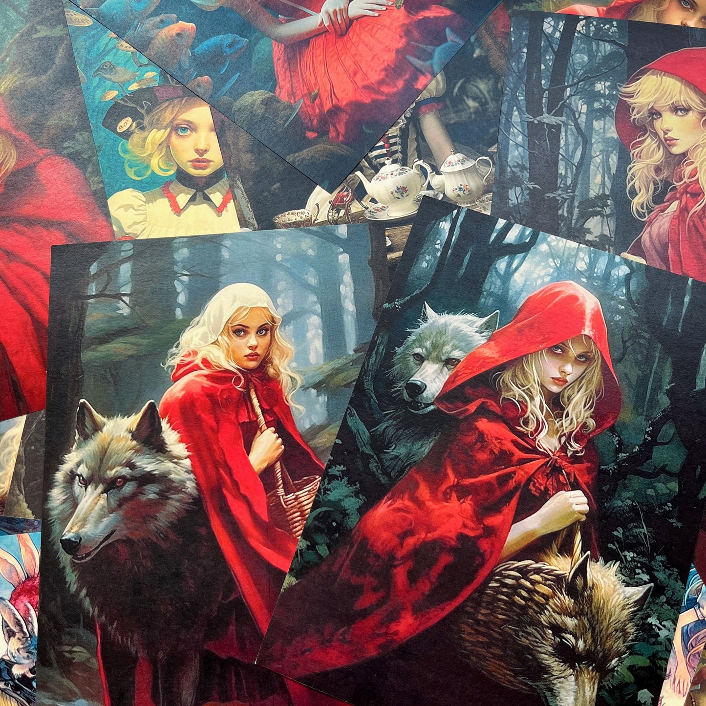 Fairy Tale Characters Scrapbook Paper