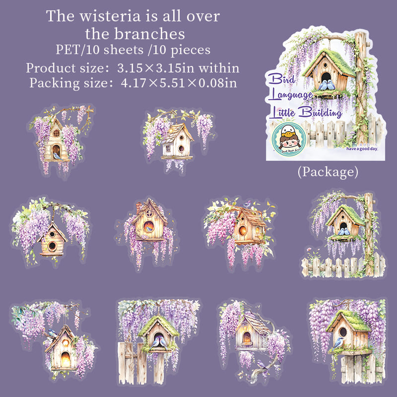 Bird Nest Scenery Stickers
