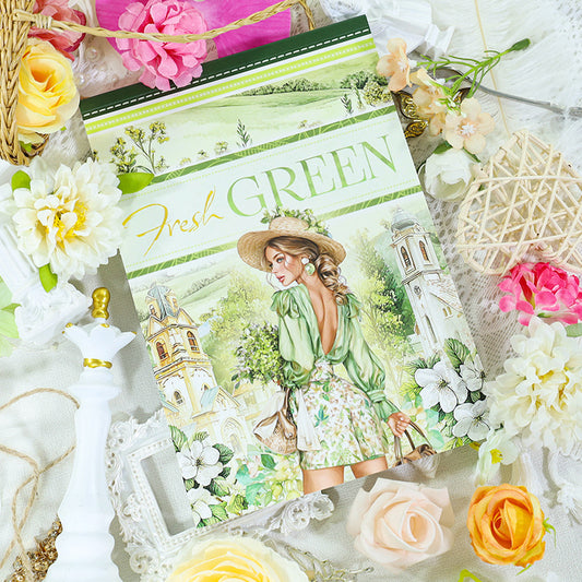 Green-Themed Sticker BooK