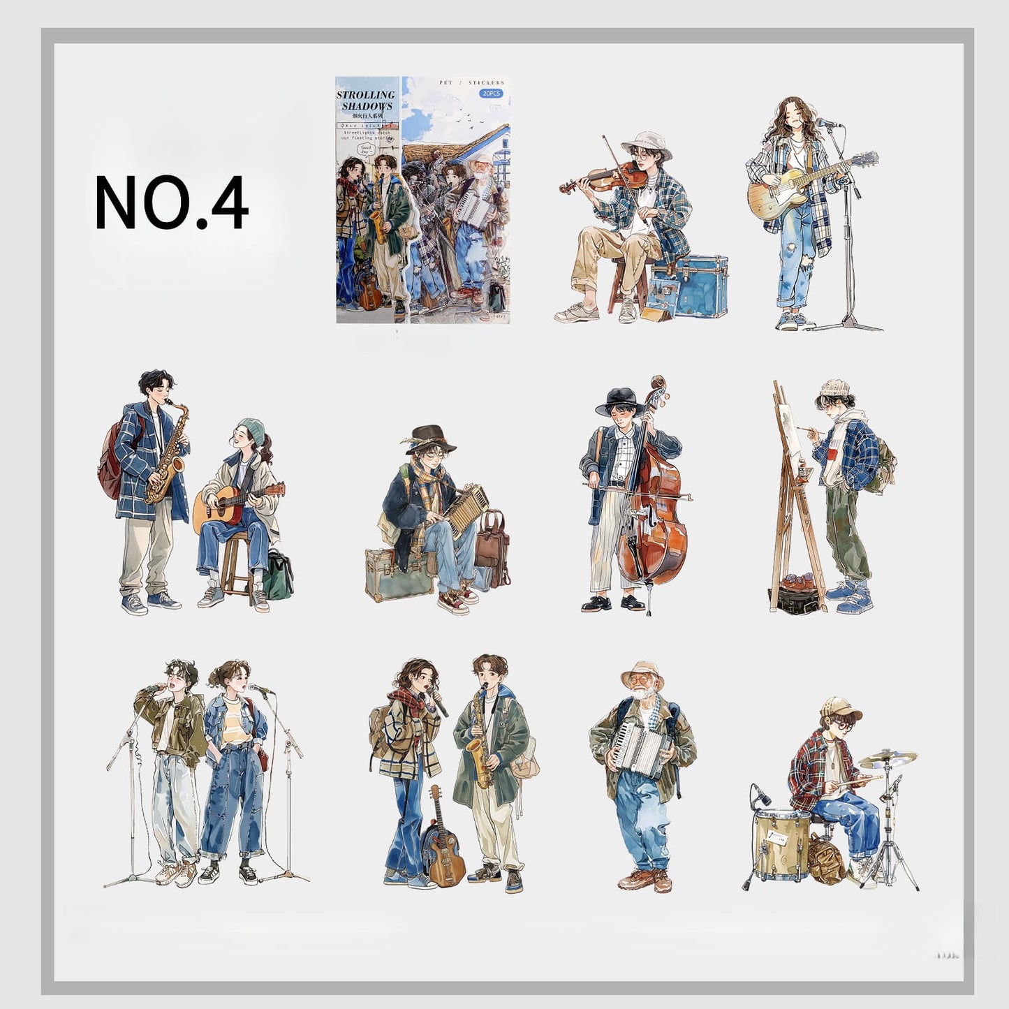 Street Walkers PET Sticker Pack