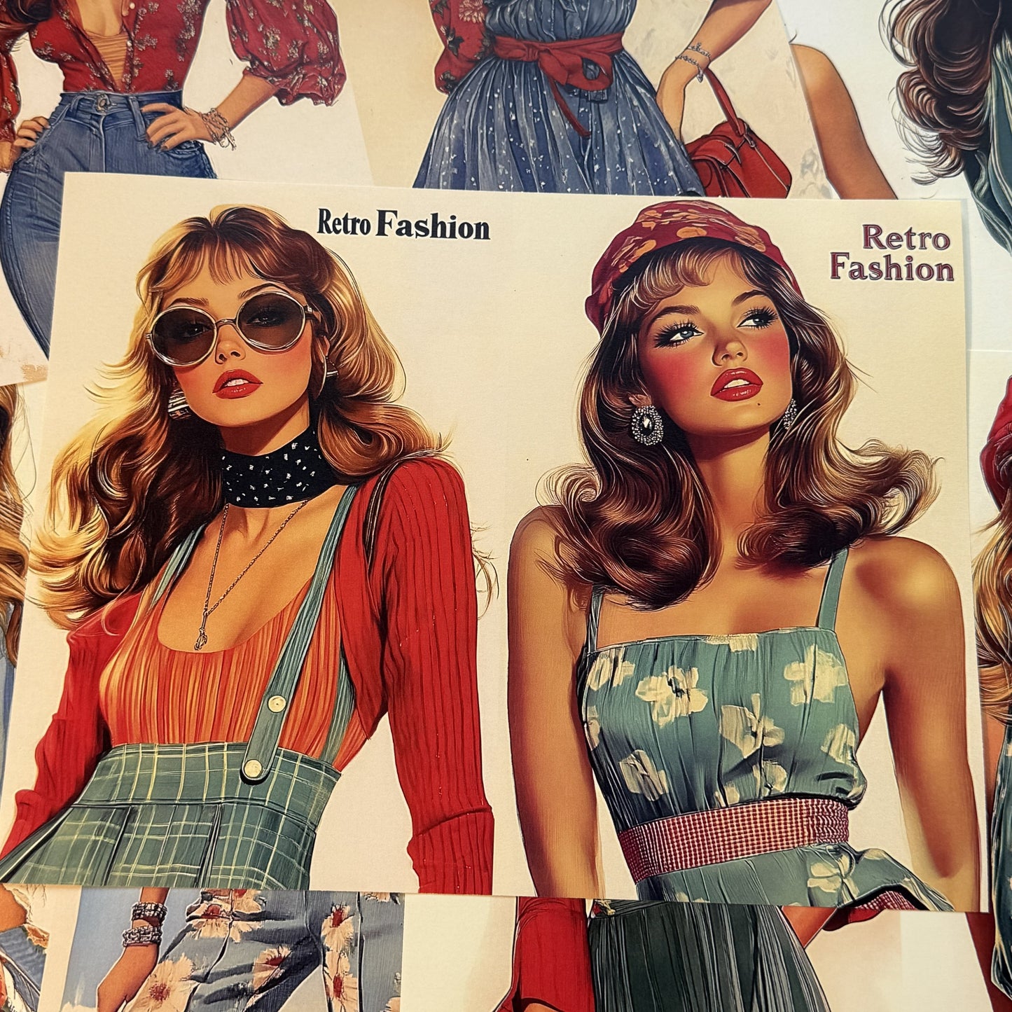 Magazine Style Scrapbook Paper