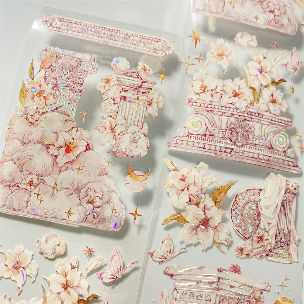 7cm*100cm Pink Castle
