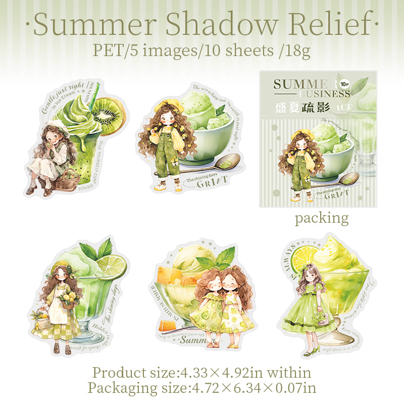 Summer Girl Stickers
