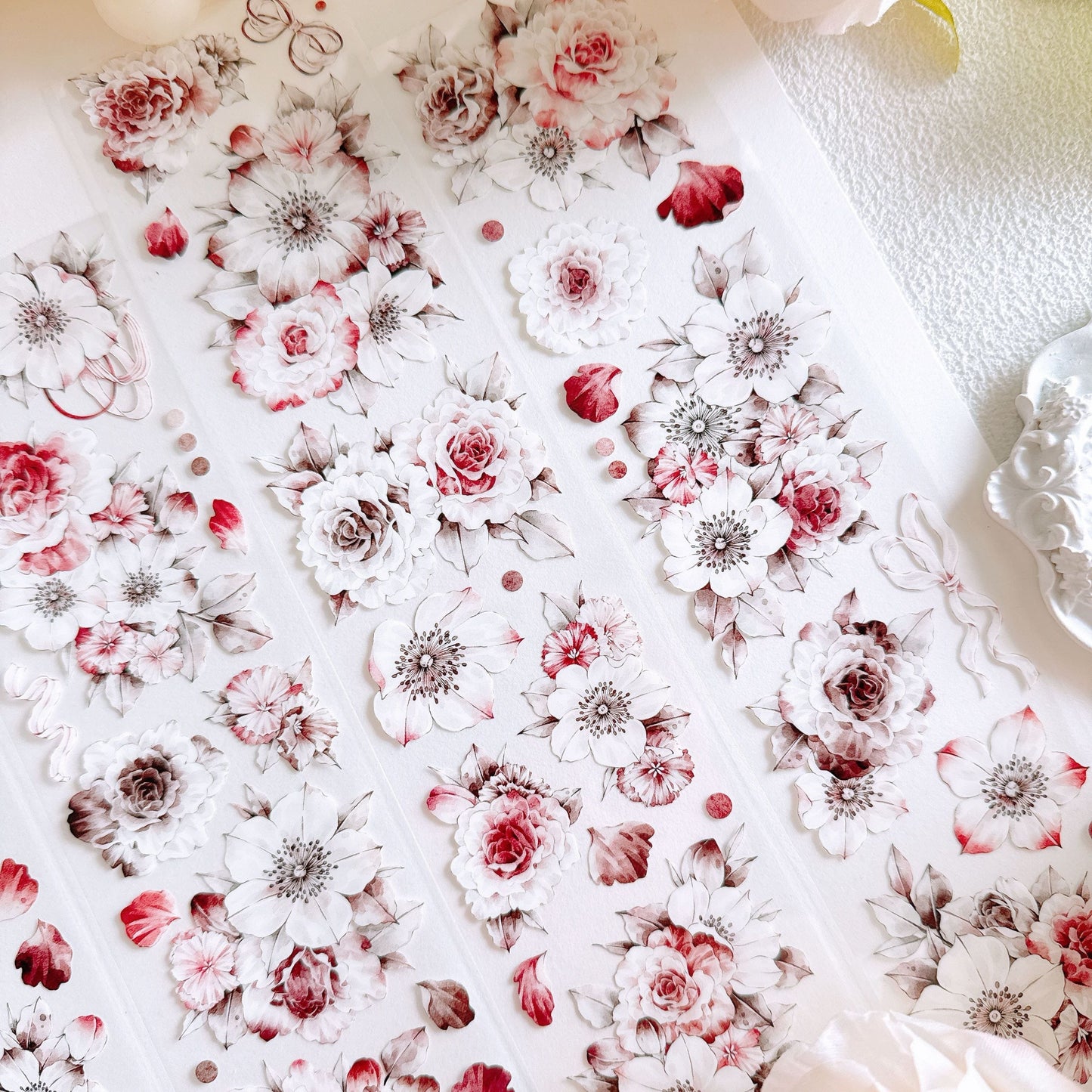 6cm*5m Vintage Flowers Tape