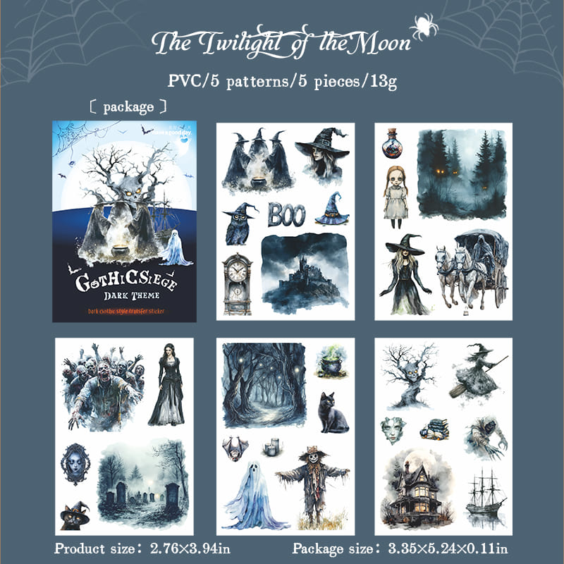 Gothic Series Transfer Stickers