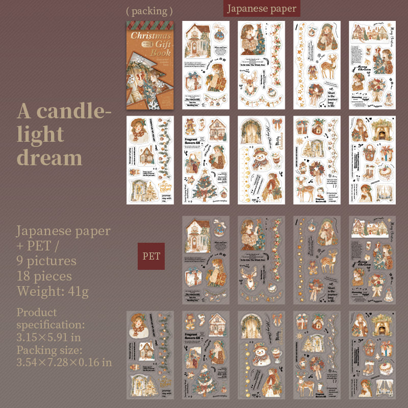 Christmas-Themed Sticker Book