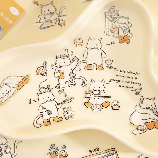 Cats & Dogs in Rain Boots Stickers