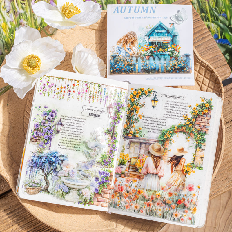 3PCS Floral Theme PET Tape