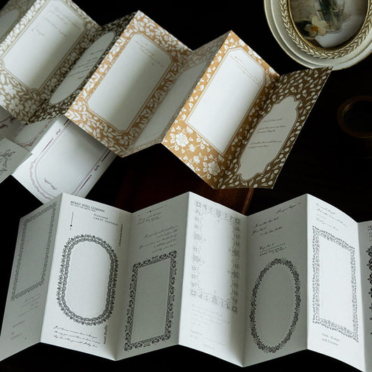 Floral Border Tear-off Sticky Note Pad