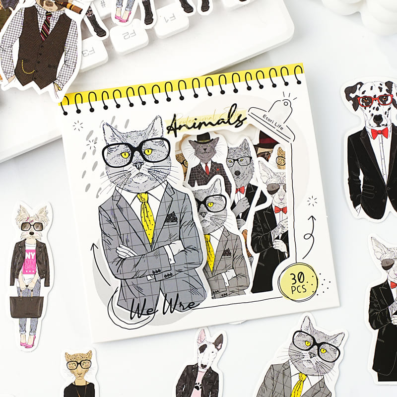 Anthropomorphic Animal Stickers