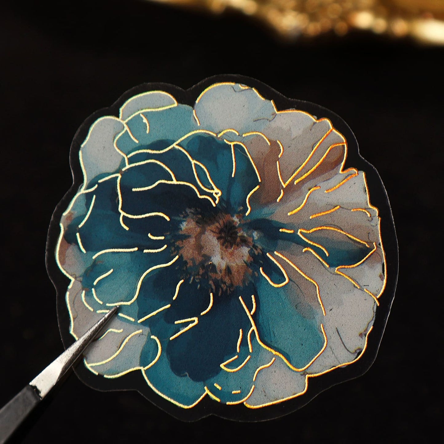 Holographic Foil Flower PET Stickers
