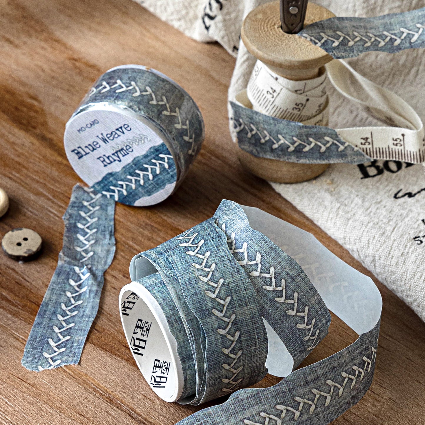 Vintage Torn Washi Tape Set